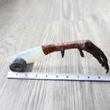 Turkey Foot Handle Opalite Blade Ornamental Knife #964-1 Mountain Man Knife