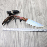 Turkey Foot Handle Opalite Blade Ornamental Knife #964-1 Mountain Man Knife