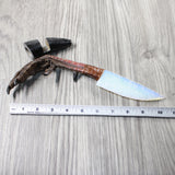 Turkey Foot Handle Opalite Blade Ornamental Knife #964-1 Mountain Man Knife