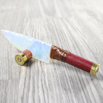 Shotgun Shell Handle Opalite Blade Ornamental Knife #9350     Mountain Man Knife