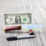 Shotgun Shell Handle Opalite Blade Ornamental Knife #9350     Mountain Man Knife