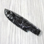 1 Obsidian Ornamental Knife Blade  #1350    Mountain Man Knife