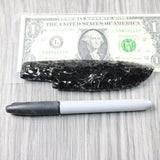 1 Obsidian Ornamental Knife Blade  #1350    Mountain Man Knife