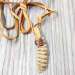 Large Rattlesnake Rattle  Necklace  #4450    Mountain Man Necklace