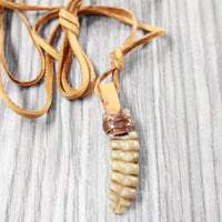 Large Rattlesnake Rattle  Necklace  #4450    Mountain Man Necklace