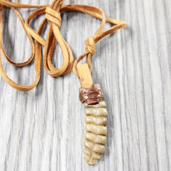 Large Rattlesnake Rattle  Necklace  #4450    Mountain Man Necklace