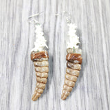 Rattlesnake Rattle Plus Vertebrae Earrings  #4450  Mountain Man Earrings
