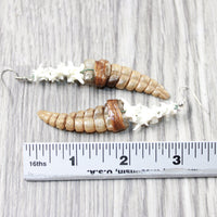 Rattlesnake Rattle Plus Vertebrae Earrings  #4450  Mountain Man Earrings