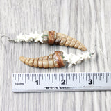 Rattlesnake Rattle Plus Vertebrae Earrings  #4450  Mountain Man Earrings