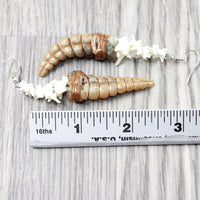 Rattlesnake Rattle Plus Vertebrae Earrings  #4450  Mountain Man Earrings