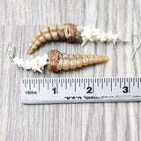 Rattlesnake Rattle Plus Vertebrae Earrings  #4450  Mountain Man Earrings