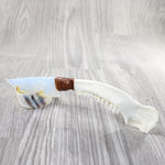 Deer Jaw Handle Opalite Blade Ornamental Knife #6550     Mountain Man Knife