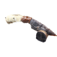 Coyote Foot Handle Stone Blade Ornamental Knife #1550    Mountain Man Knife