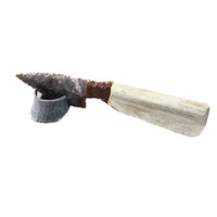 Moose Antler Handle Stone Blade Ornamental Knife #1550    Mountain Man Knife