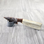Moose Antler Handle Stone Blade Ornamental Knife #1550    Mountain Man Knife