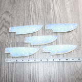 5 Opalite Ornamental Knife Blades  # 468