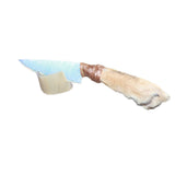 Coyote Foot Handle Opalite Blade Ornamental Knife # 27668