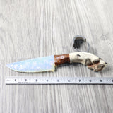 Coyote Foot Handle Opalite Blade Ornamental Knife #7750     Mountain Man Knife