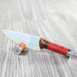 Shotgun Shell Handle Opalite Blade Ornamental Knife #7750     Mountain Man Knife