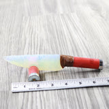 Shotgun Shell Handle Opalite Blade Ornamental Knife #7750     Mountain Man Knife