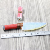 Shotgun Shell Handle Opalite Blade Ornamental Knife #7750     Mountain Man Knife