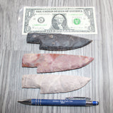 3 Stone Ornamental Knife Blades  # 868