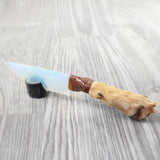 Coyote Foot Handle Opalite Blade Ornamental Knife #0750     Mountain Man Knife