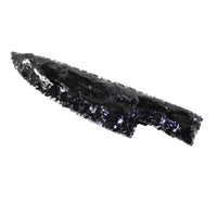 1 Obsidian Ornamental Knife Blade  #704-1  Mountain Man Knife