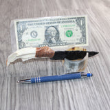 Beaver Jaw Handle Obsidian  Blade Ornamental Knife #03768