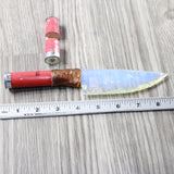 Shotgun Shell Hull Handle Opalite Blade Ornamental Knife #8150     Mountain Man Knife