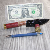 Shotgun Shell Hull Handle Obsidian  Blade Ornamental Knife #15869