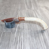 Axis Deer Antler Handle Stone Blade Ornamental Knife # 13369