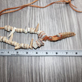 Rattlesnake Rattle  Plus Antler Beads Necklace  #25669