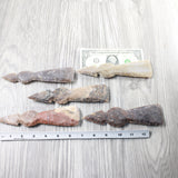 5 Stone Ornamental Tomahawk Heads  #9250    Agate Jasper Axe Hatchet Ax