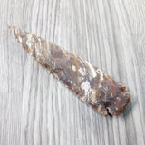 1 Stone Ornamental Spearhead  #0350     Agate Jasper Arrowheads