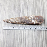 1 Stone Ornamental Spearhead  #0350     Agate Jasper Arrowheads