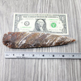 1 Stone Ornamental Spearhead  #0350     Agate Jasper Arrowheads