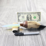 Deer Foot Handle Opalite Blade Ornamental Knife #7450     Mountain Man Knife