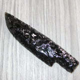 1 Obsidian Ornamental Knife Blade  # 669