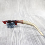 Deer Antler Handle Glass Blade Ornamental Knife #294-1 Mountain Man Knife z
