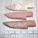 3 Stone Ornamental Knife Blades  #469