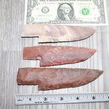 3 Stone Ornamental Knife Blades  #469