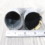 2 Small Raw Unfinished Cow Horns #8450    Natural Colored