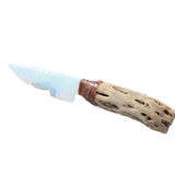 Cholla Cactua Wood Handle Opalite Blade Ornamental Knife #8650     Mountain Man Knife