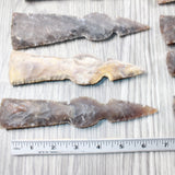 10 Stone Ornamental Tomahawk Heads #3650    Agate Jasper Ax Axe Hatchet