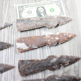 10 Stone Ornamental Tomahawk Heads #3650    Agate Jasper Ax Axe Hatchet