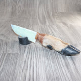Deer Foot Handle Opalite Blade Ornamental Knife #24269