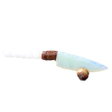 Selenite Spiral Handle Opalite Blade Ornamental Knife #0850     Mountain Man Knife