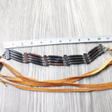 1 Bone Hairpipe Bead Choker  #3850        Mountain Man Jewelry