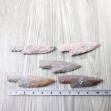 5 Stone Ornamental Knife Blades  #864-2  Mountain Man Knife
